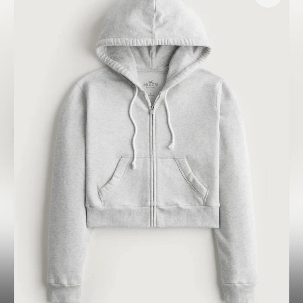 Hollister Cropped Zip up